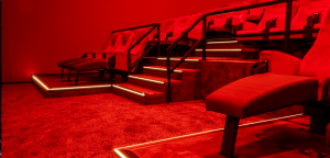 PAMcinema - Kinoinstallation; Treppenstufenbeleuchtung